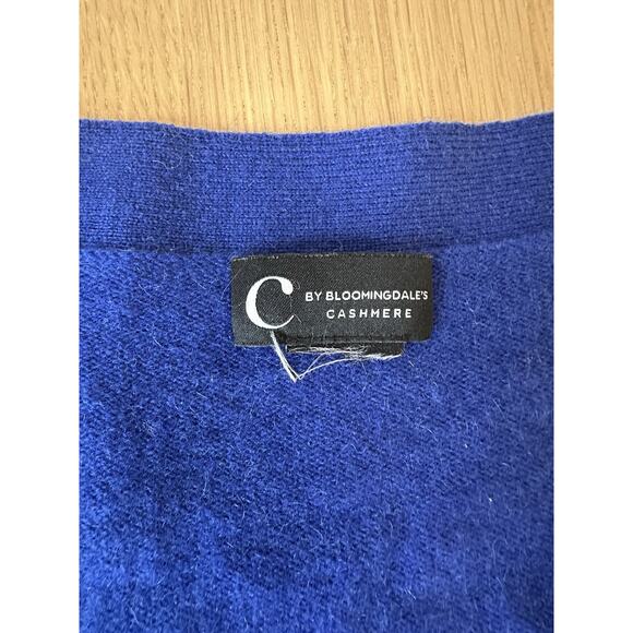 Women's C by Bloomingdales 100% Cashmere Cardigan Sweater Size Small - Picture 6 of 6